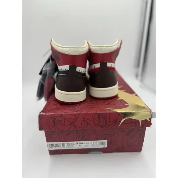 Size 5 - Teyana Taylor x Air Jordan 1 Zoom Comfort 2 High A Rose From Harlem W - Picture 3 of 9